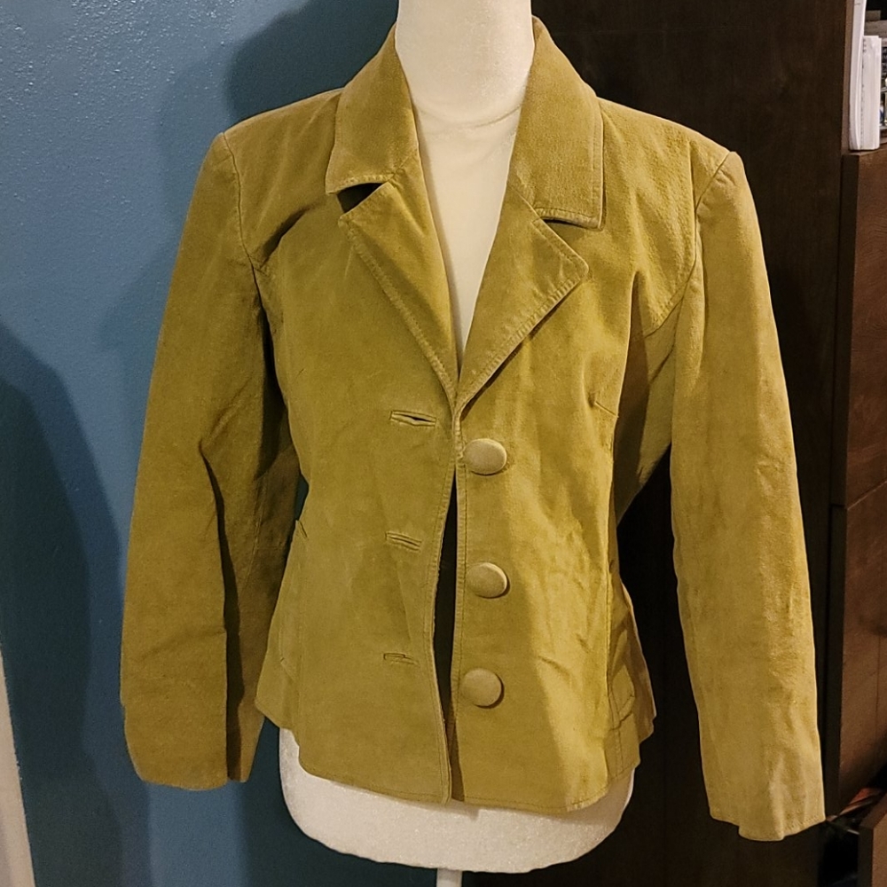 Suede blazer